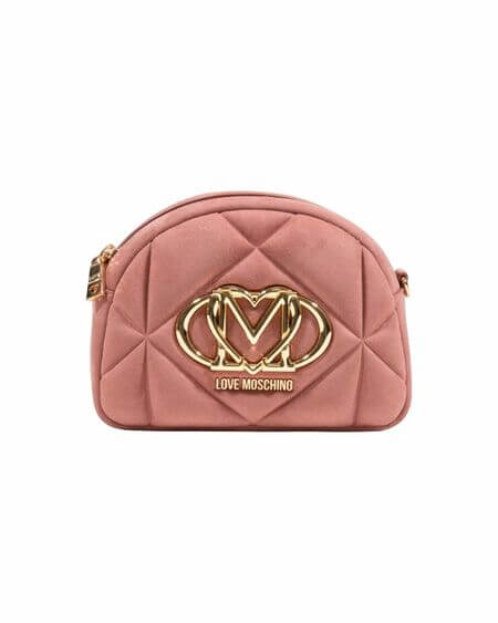 Bolso Mini Terciopelo Rose Love Moschino
