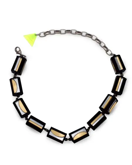 Collar Caja Abejorros Dorado Crisálida Lausett