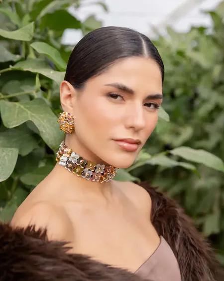 Chocker Lobularia Dorado Crisálida Lausett