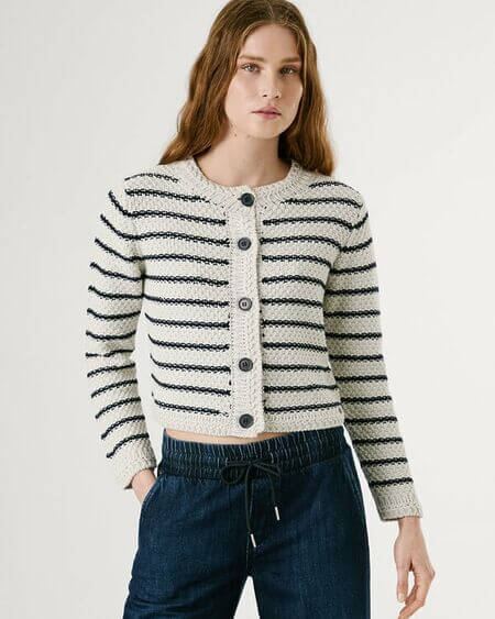 Cárdigan Cassie Stripes Pepe Jeans