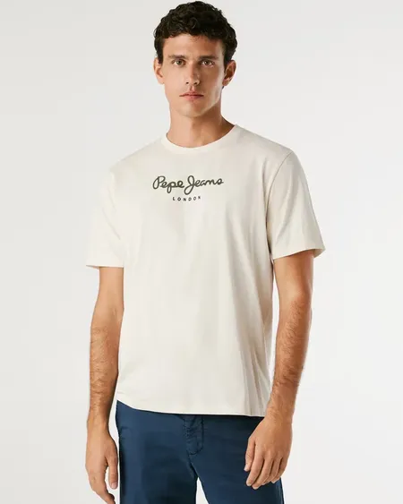 Camiseta Eggo N Ivory White Pepe Jeans