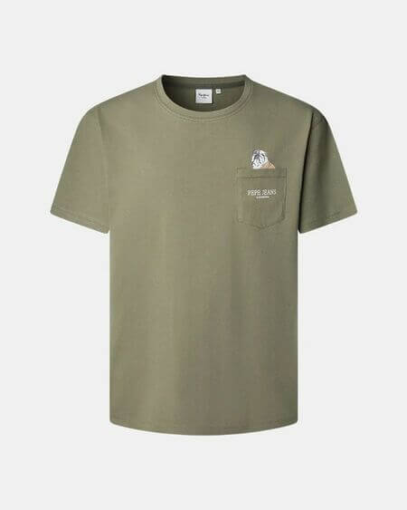 Camiseta Thansen Green Pepe Jeans