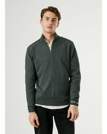 Jersey Andre Zipper Dark Grey Pepe Jeans