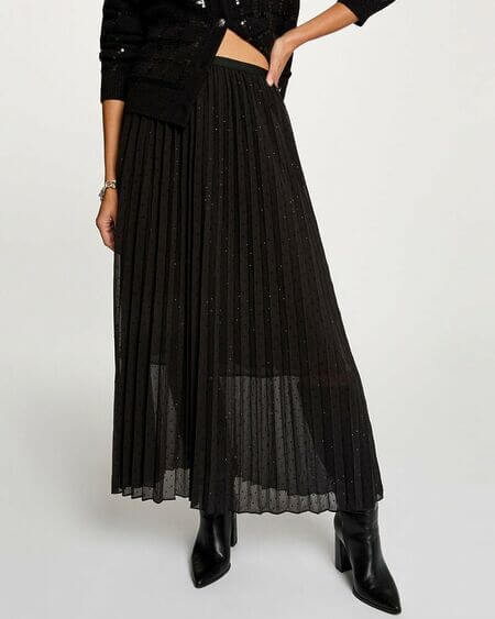 Falda Plisada Con Strass Jrilox Morgan De Toi