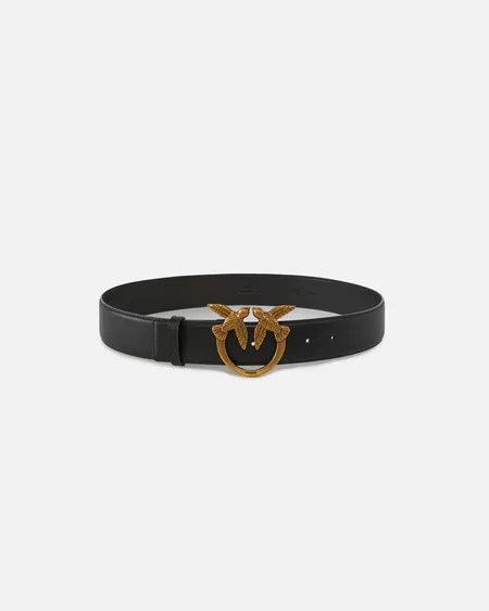 Love Berry H4 Belt Black Pinko