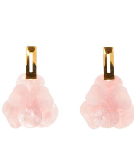 Pendiente Creta Racimo Rosa Alexah