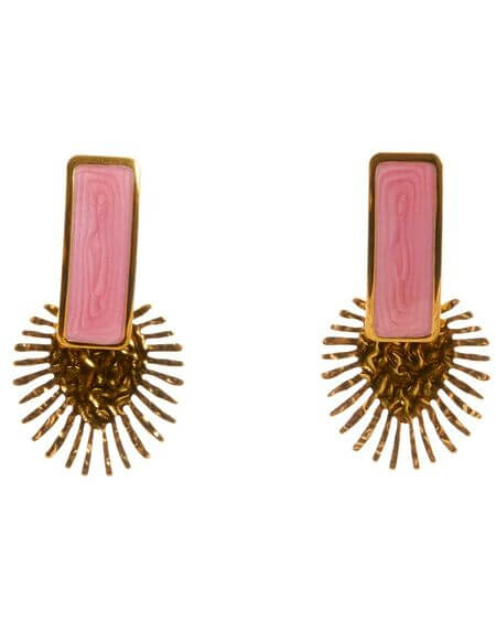 Pendiente Creta Sol Rosa Alexah