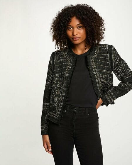 Chaqueta Tachuelas Vcliky Morgan De Toi