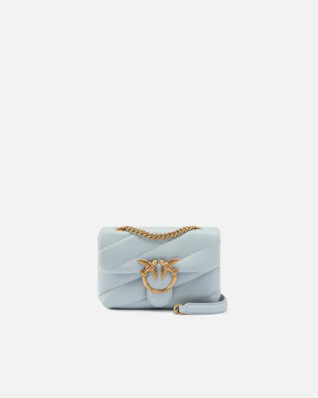 Bolso Love Puff Baby Azzurro Celeste Pinko