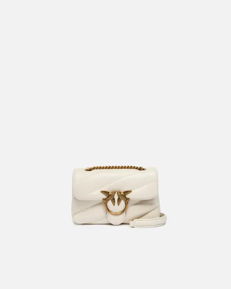 Bolso Love Puff Baby Blanco Pinko