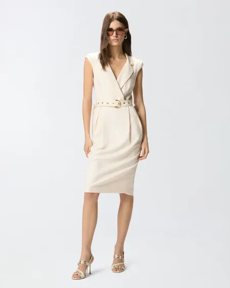 Vestido Amadine Blanco Pinko