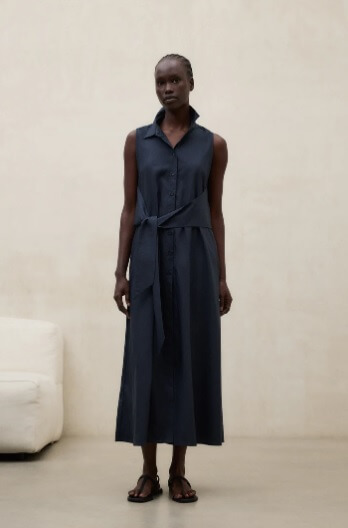 Vestido Chiara Navy Ecoalf