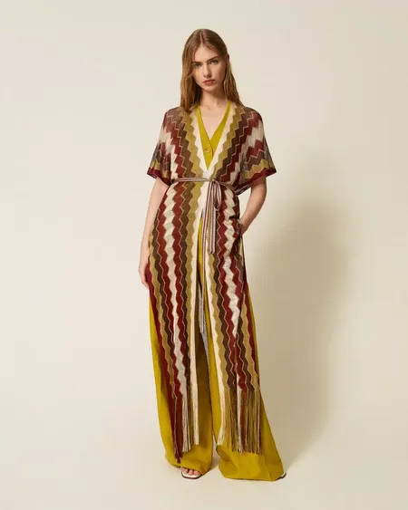 Caftán Rayas Multicolor Twinset