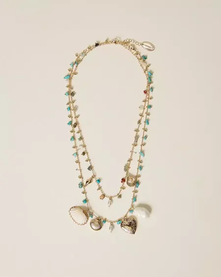 Collar Piedras Conchas Twinset