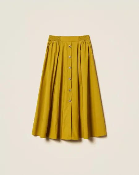 Falda Popelina Botones Twinset