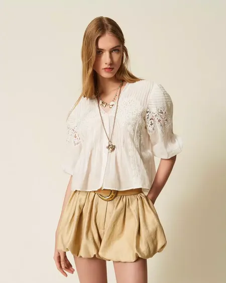 Camisa Muselina Seda Twinset