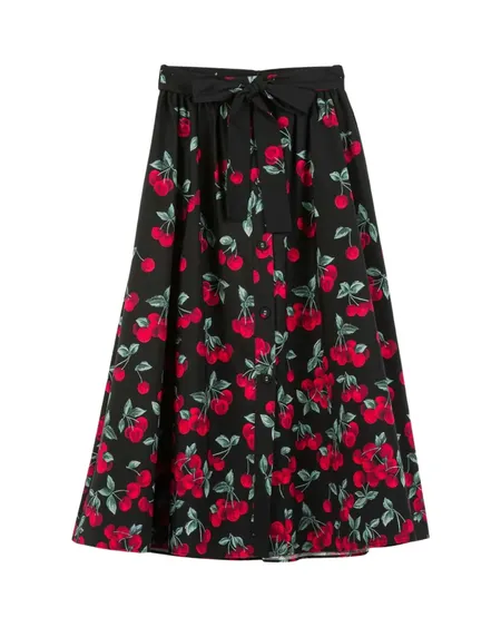 Falda Cherries Black Twinset