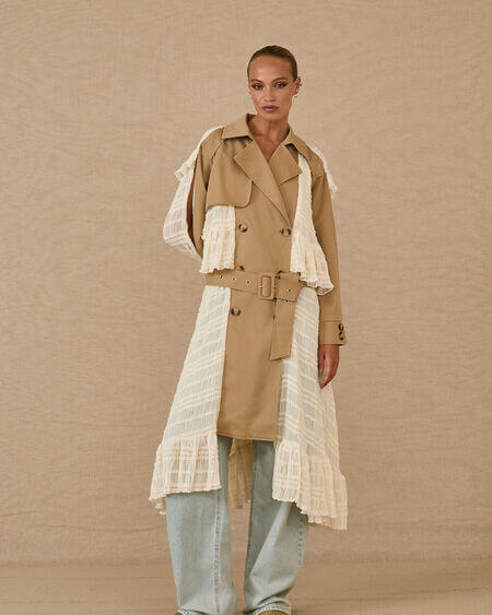 Gabardina Combinada Souvenir