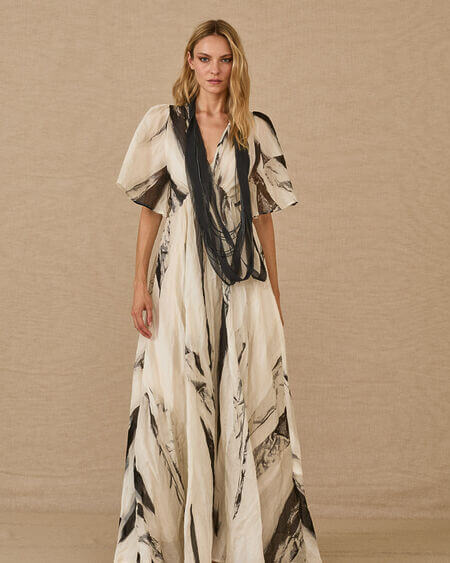 Vestido Algodón Estampado Souvenir