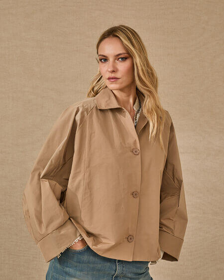 Trench Corto Beige Souvenir
