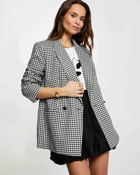 Chaqueta Sastre Oversize Vichy Morgan De Toi