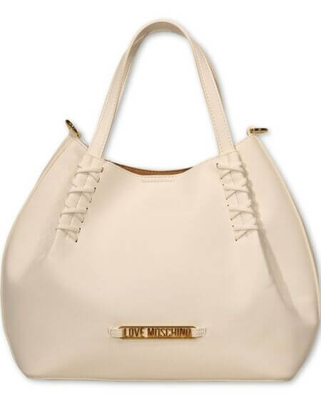 Bolso Mano Blanco Love Moschino