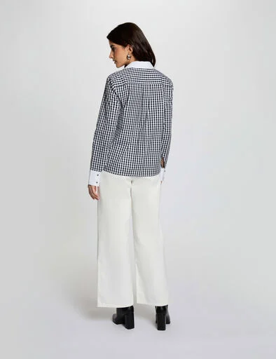 chemise-col-contrastant-multicolore-femme-vue3-32536311049250900