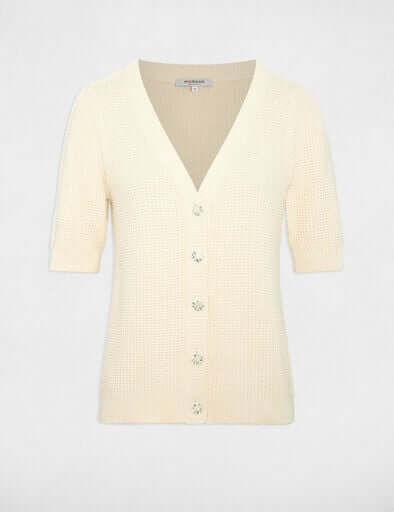 gilet-ajuste-col-v-ivoire-femme-vue3-32536311048820978