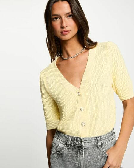 Chaqueta M/C Cuello V Myrtile Morgan De Toi