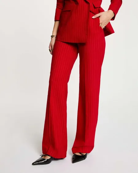 Pantalón Recto Tiro Alto Plove Morgan De Toi