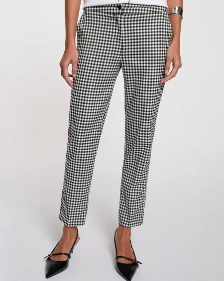 Pantalón Tobillero Cuadro Vichy Pich Morgan De Toi