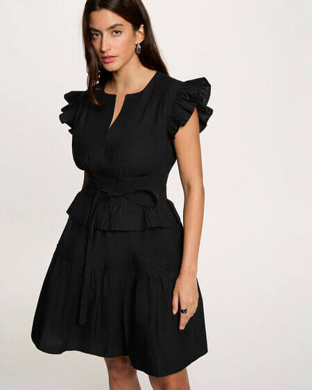 Vestido Corto Volantes Rdot Morgan De Toi