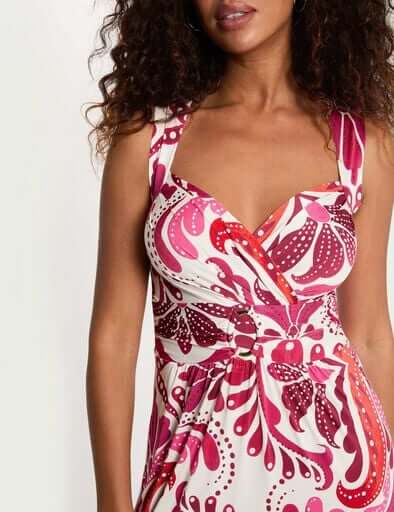 robe-longue-col-coeur-multicolore-femme-vue4-32536311050490900