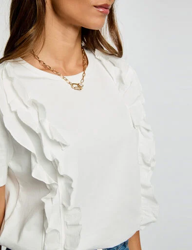 Camiseta Con Volantes Dupain Morgan De Toi