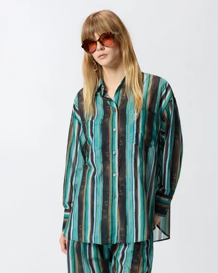 Camisa Rieti Verde Pinko