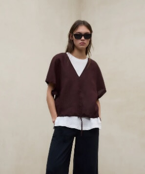 Camisa Dora Cocoa Ecoalf