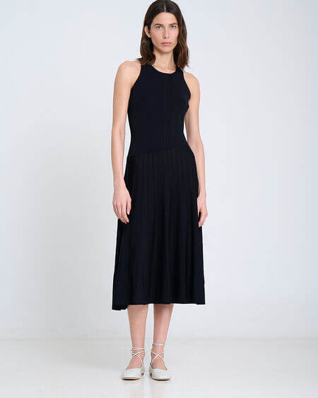 Vestido Punto Negro Sita Murt