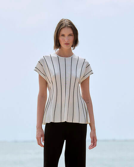 Top Peplum Rayas Sita Murt