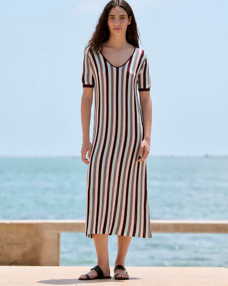 Vestido Rayas Vertical Sita Murt