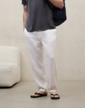 Pantalón Ethiwin Linen White Ecoalf