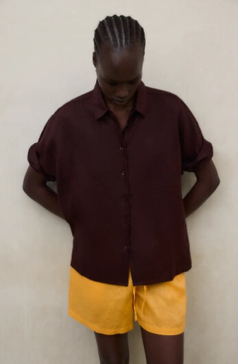 Camisa Melania Cocoa Ecoalf