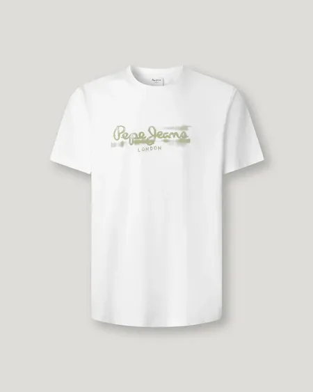 Camiseta Seasonal logo White Pepe Jeans