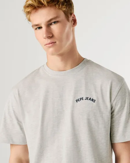Camiseta Gideon Tee Light Grey Pepe Jeans