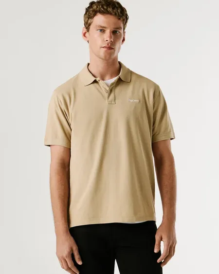 Polo Oscar Malt beige Pepe Jeans