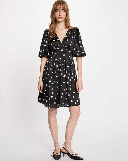 Vestido Corto Lunares Riad Morgan De Toi