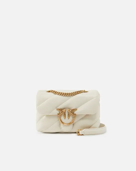 Mini Love Bag Puff Maxi Quilt Beige Pinko