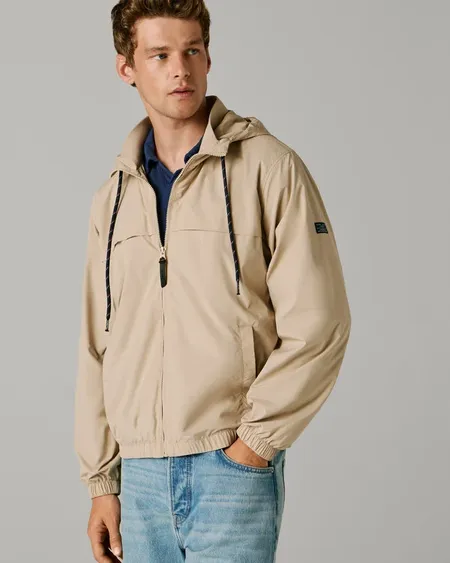 Chaqueta Cortavientos Gio Tee Beige Pepe Jeans