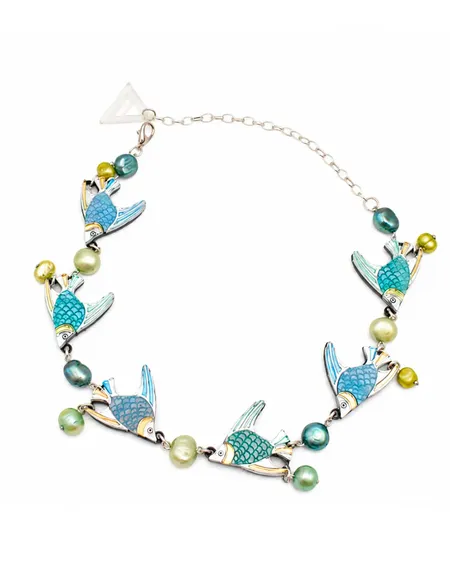 Collar Pez Ángel Perlas Aura Lausett