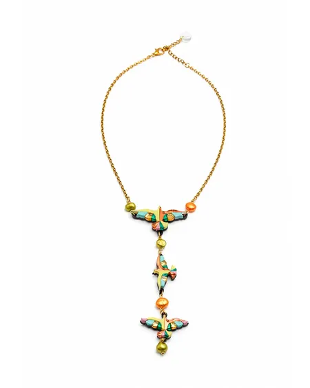 Collar Dancing Birds Aura Lausett