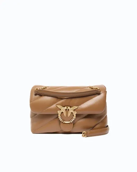 Bolso Puff Classic New Buckle Cognac Pinko